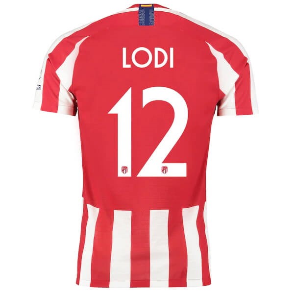 Tailandia Camiseta Atletico Madrid NO.12 Lodi Primera equipo 2019-20 Rojo